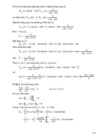 Bài giảng Toán chuyên ngành điện - Chương 9: Phương trình vật lý-toán (Tiếp)