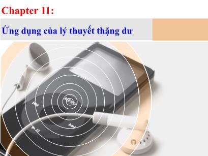 Bài giảng Toán kĩ thuật - Chương 11: Ứng dụng của lý thuyết thặng dư - Hoàng Minh Trí