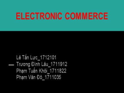 Electronic commerce - Topic 5: Electronic Payment and Wallet-VNPay