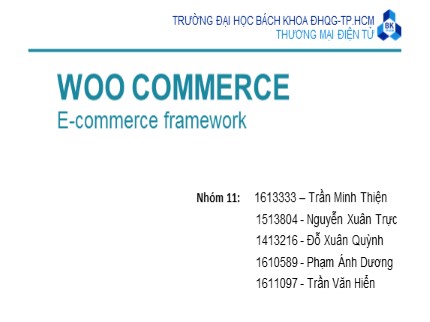 Woo commerce - E-commerce framework