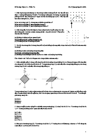 Đề ôn tập Vật lý 2 – Phần Từ - Lê Quang Nguyên