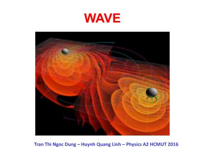 Physics 2 - Lecture 2: Waves - Huynh Quang Linh