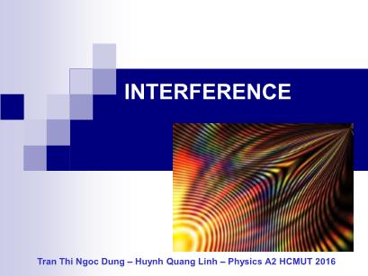 Physics 2 - Lecture 4: Interference (Optics) - Huynh Quang Linh