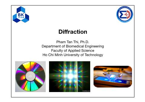 Physics 2 - Lecture 6: Diffraction - Pham Tan Thi