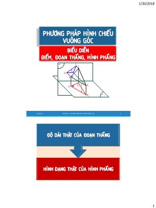 Tập bài giảng Vẽ kỹ thuật 1A - Chương 3: Phương pháp hình chiếu vuông góc (Tiếp)